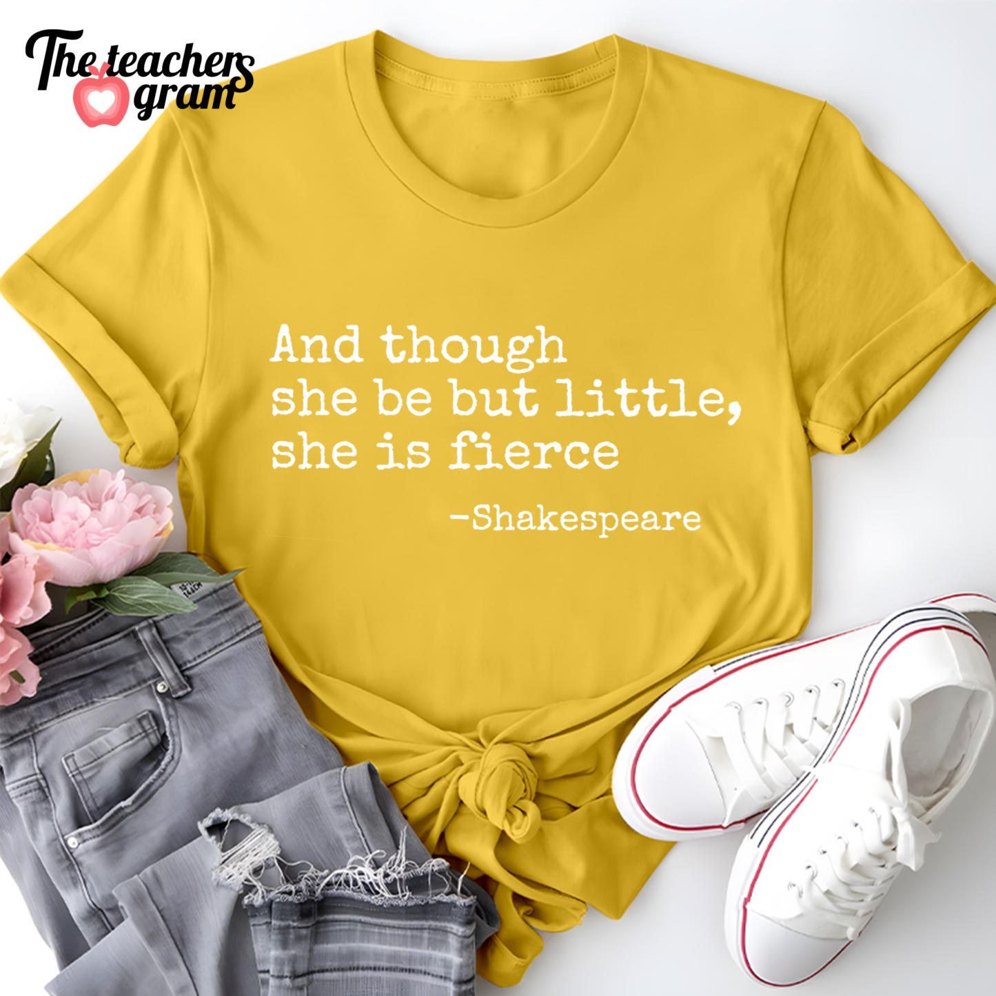 And Though She Be But Little She Is Fierce Single Sided T-Shirt