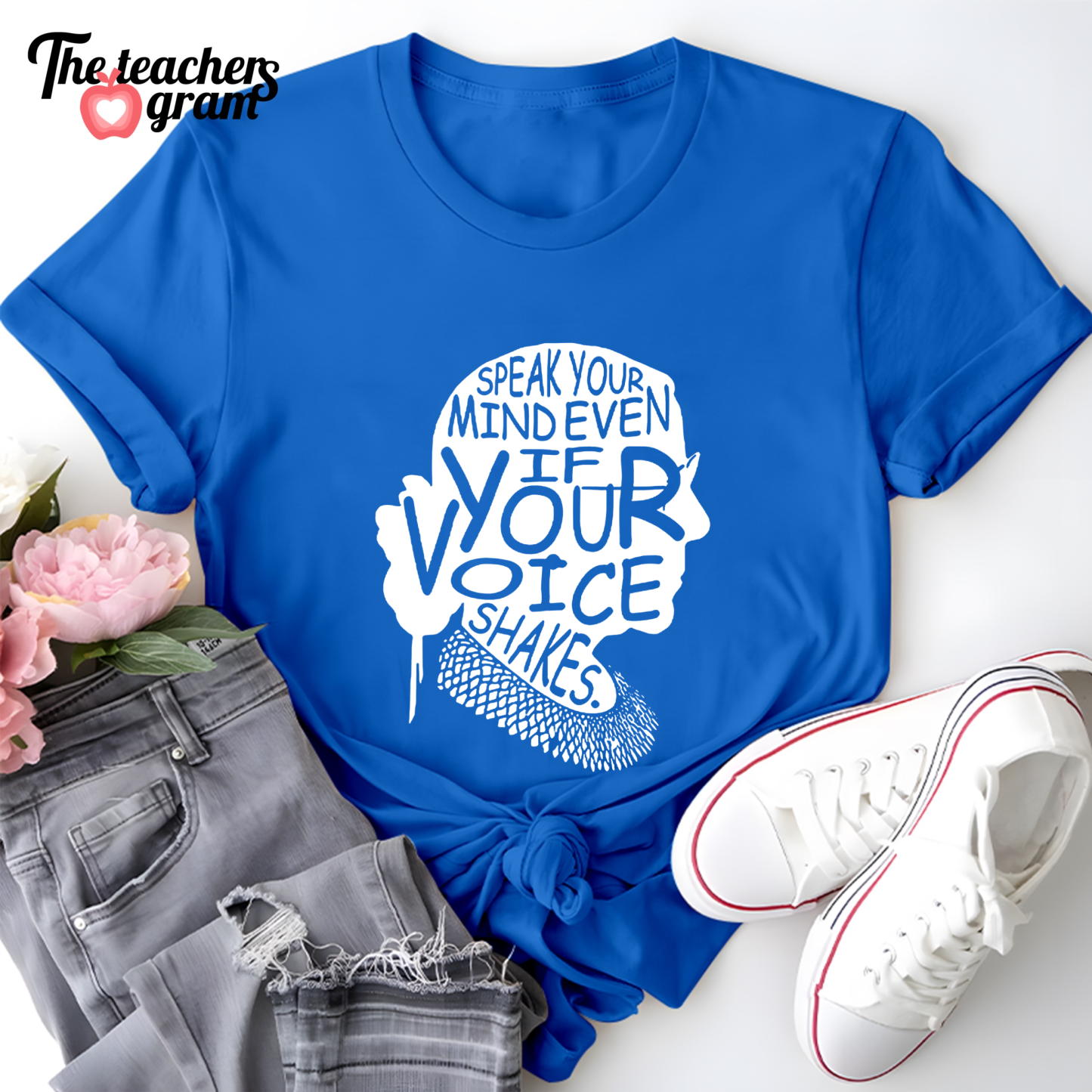 Speak Your Mind Even If Your Voice Shakes Single Sided T-Shirt
