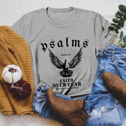 Faith Over Fear Christian Cotton T-shirt