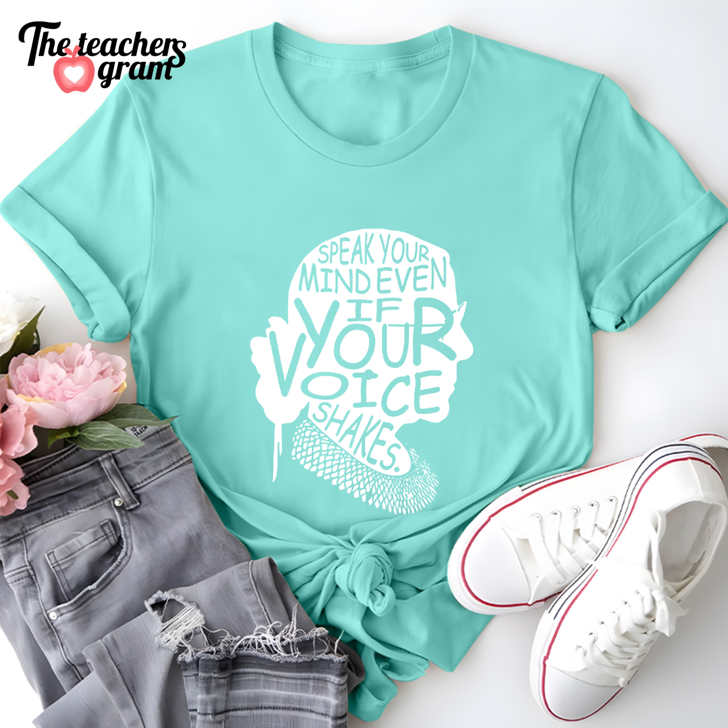 Speak Your Mind Even If Your Voice Shakes Single Sided T-Shirt