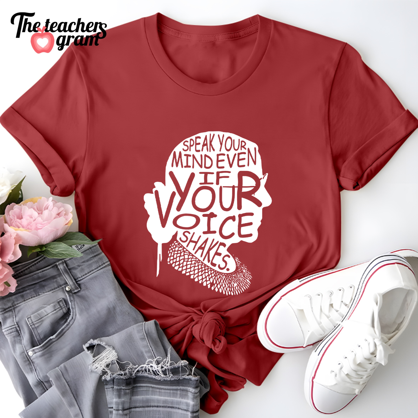Speak Your Mind Even If Your Voice Shakes Single Sided T-Shirt