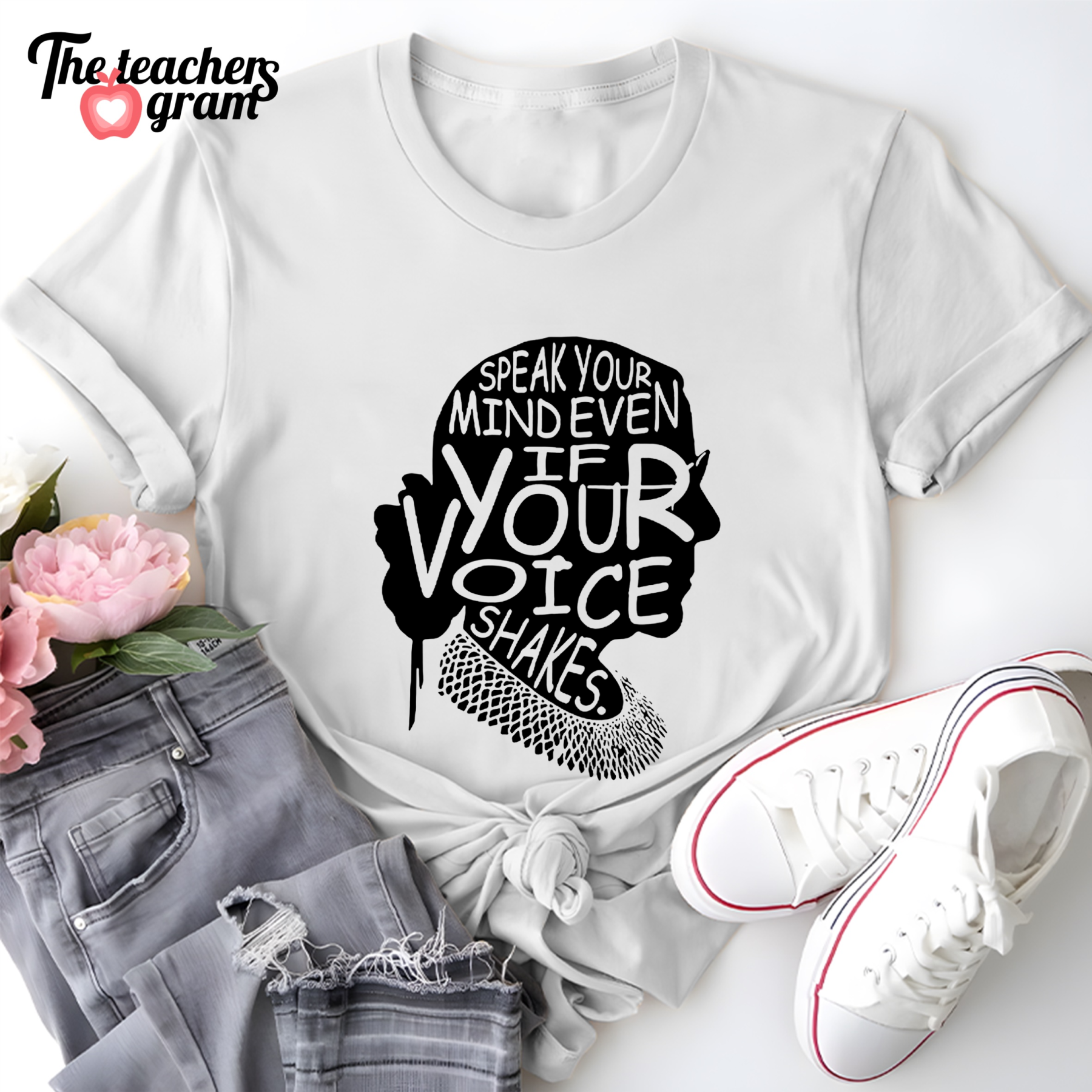 Speak Your Mind Even If Your Voice Shakes Single Sided T-Shirt