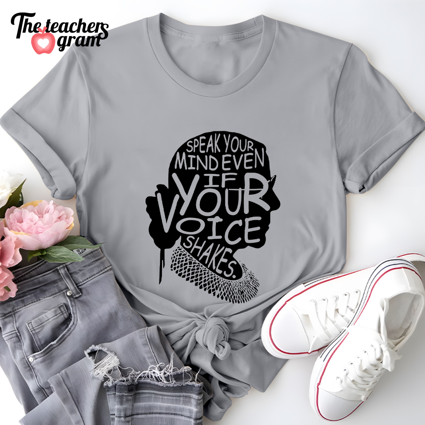 Speak Your Mind Even If Your Voice Shakes Single Sided T-Shirt