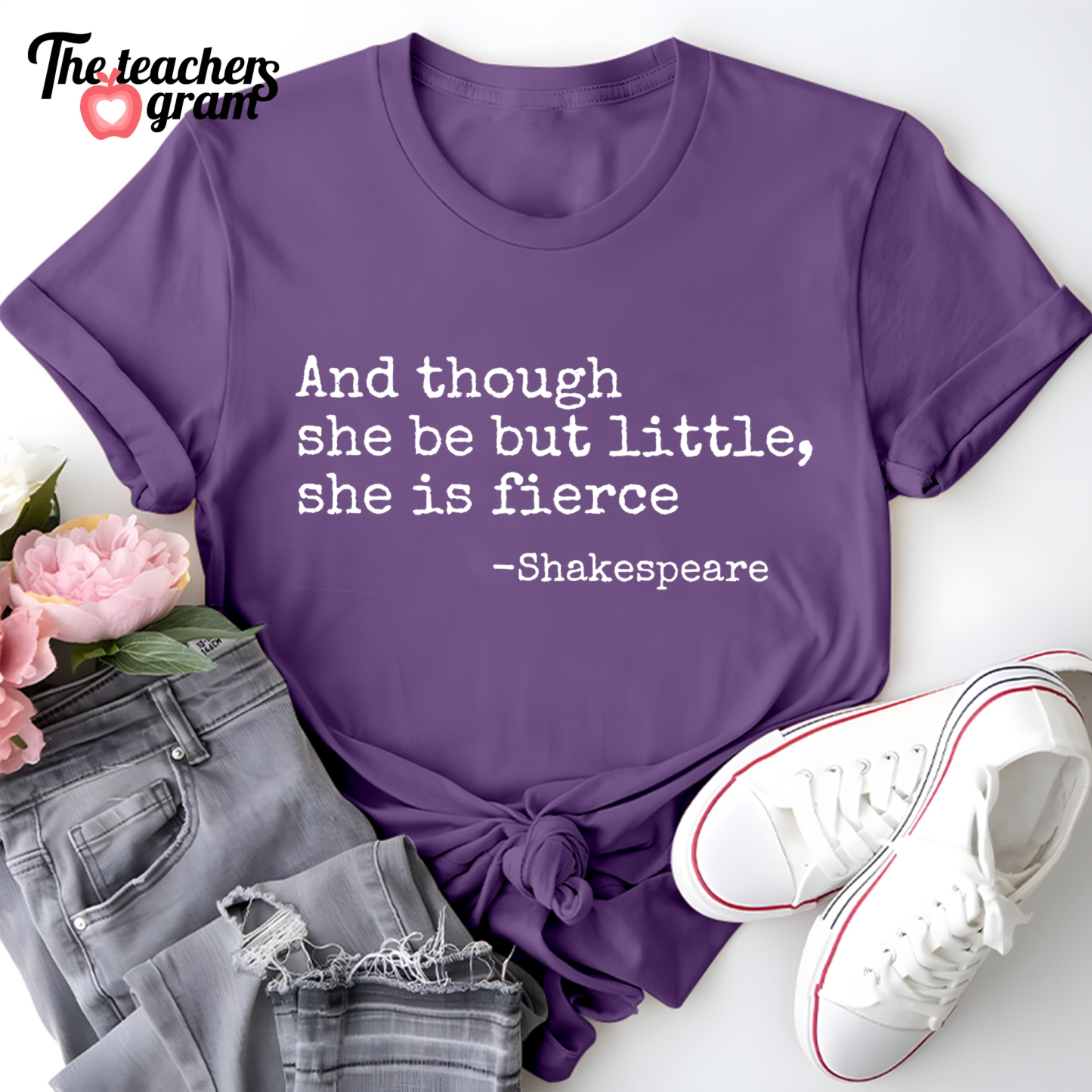 And Though She Be But Little She Is Fierce Single Sided T-Shirt