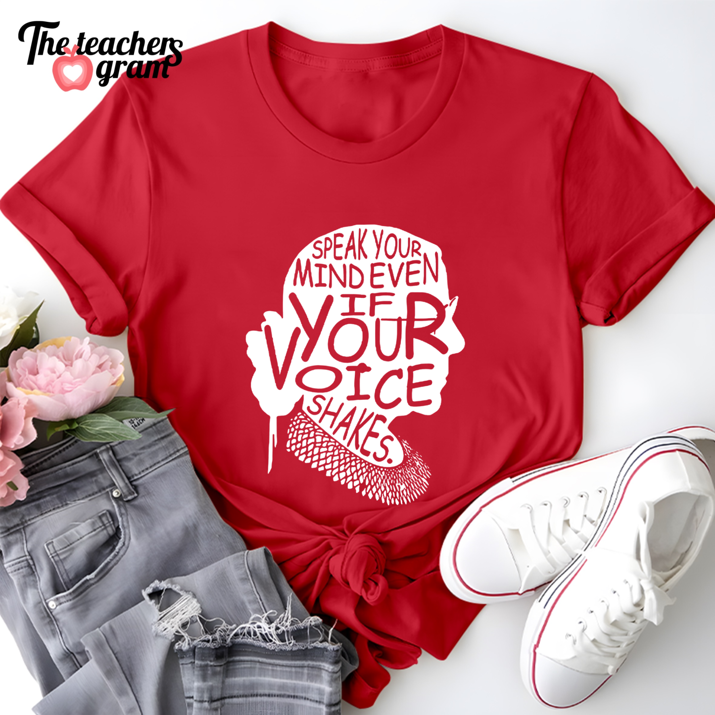 Speak Your Mind Even If Your Voice Shakes Single Sided T-Shirt