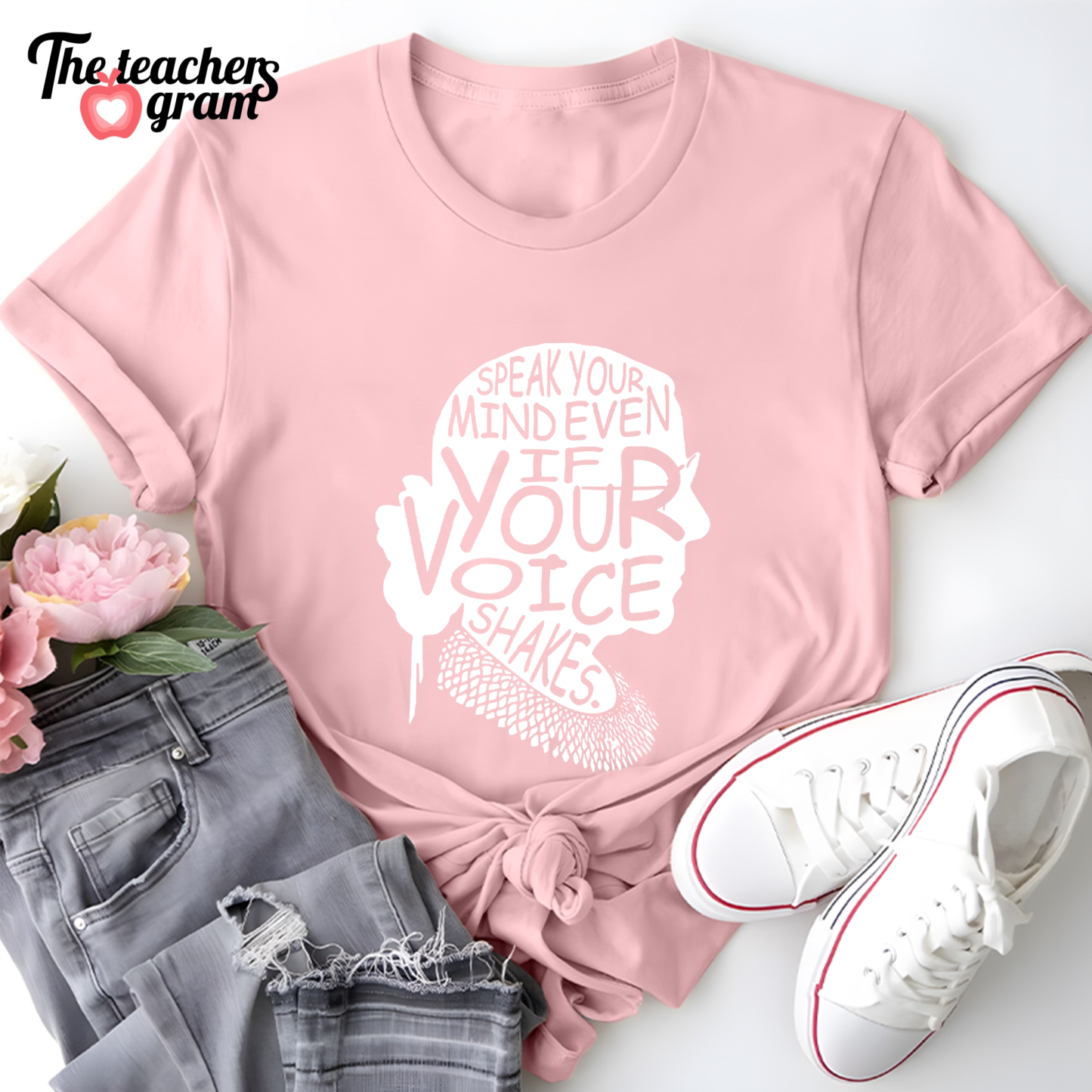 Speak Your Mind Even If Your Voice Shakes Single Sided T-Shirt