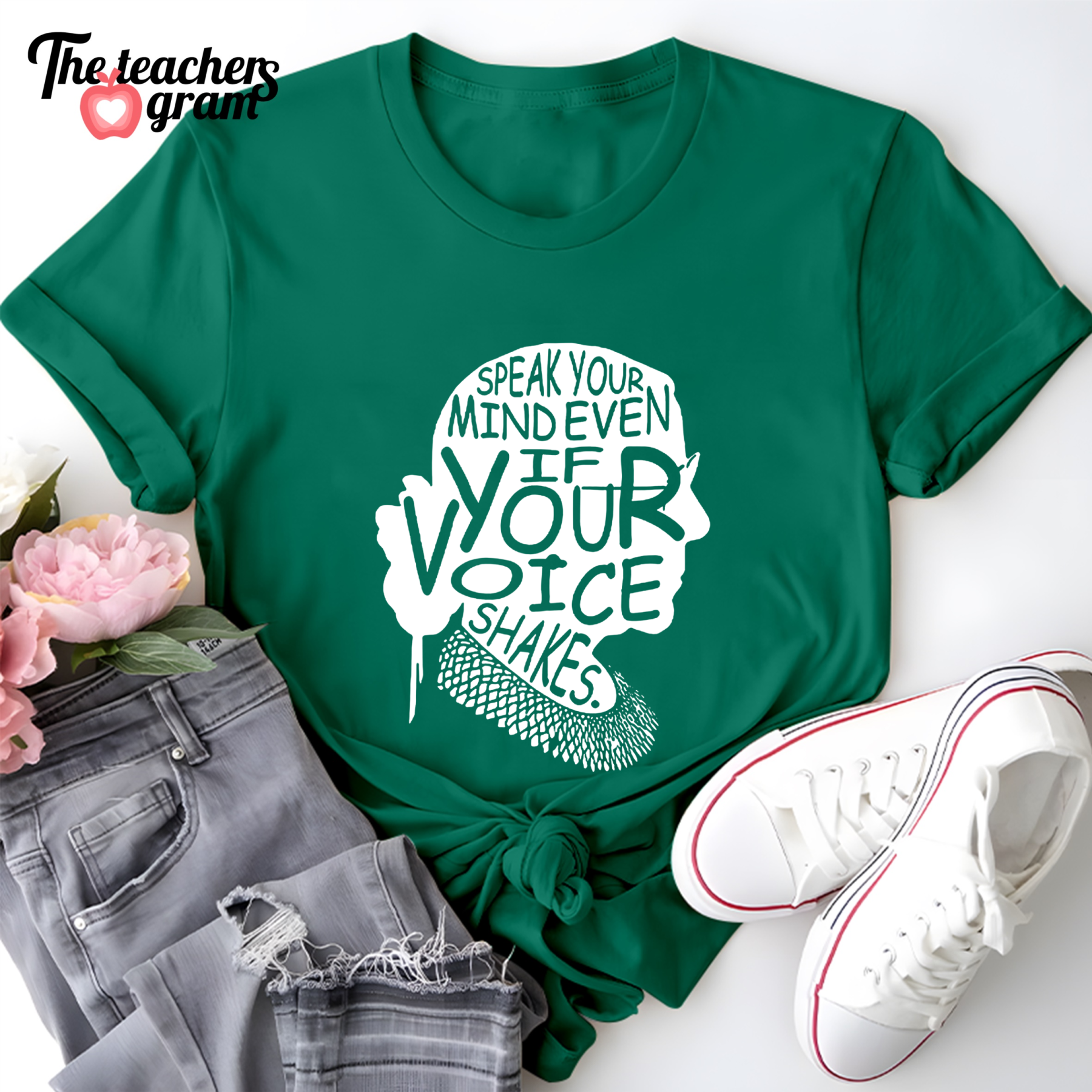 Speak Your Mind Even If Your Voice Shakes Single Sided T-Shirt