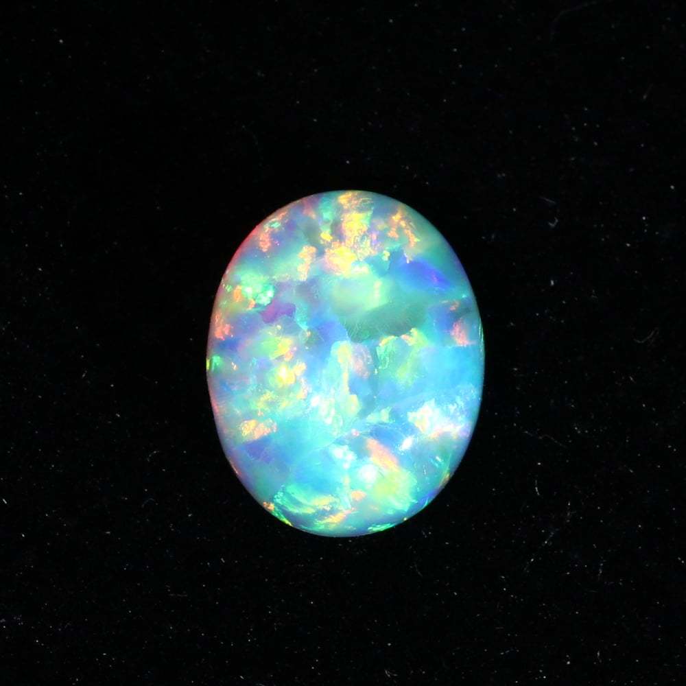 2.2 Carat Oval Cut Lab Grown White Opal Loose Stone
