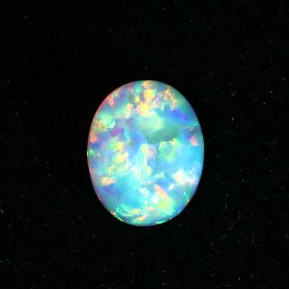 2.2 Carat Oval Cut Lab Grown White Opal Loose Stone