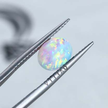 2.2 Carat Oval Cut Lab Grown White Opal Loose Stone