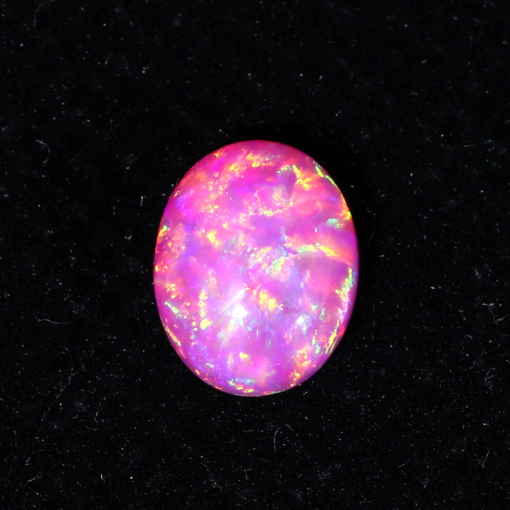2.3 Carat Oval Cut Lab Grown Pink Opal Loose Stone