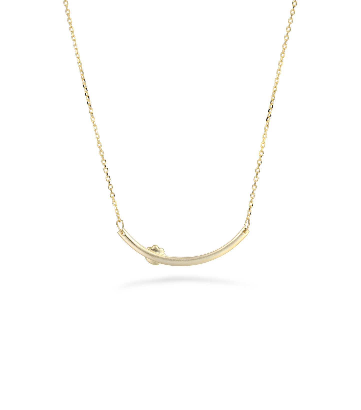Gold-Plated Pet Paw Element Customizable Birthstone Engraved Name Smile Necklace – Personalized Jewelry for Pet Lovers