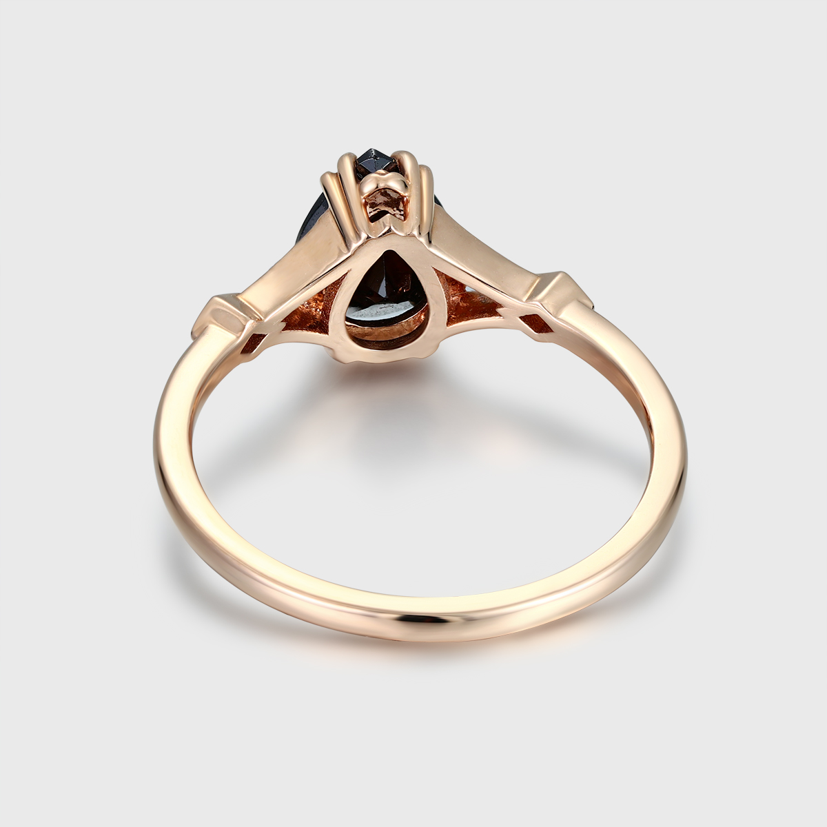 Art Deco Pear Shaped Moss Agate Engagement Ring in Yellow Gold – Unique Vintage-Inspired Bridal, Promise, or Wedding Ring