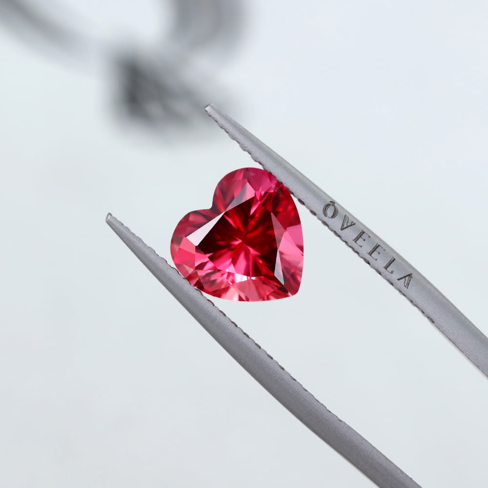 3.5 Carat Heart Cut Lab Grown Ruby Loose Stone (2)
