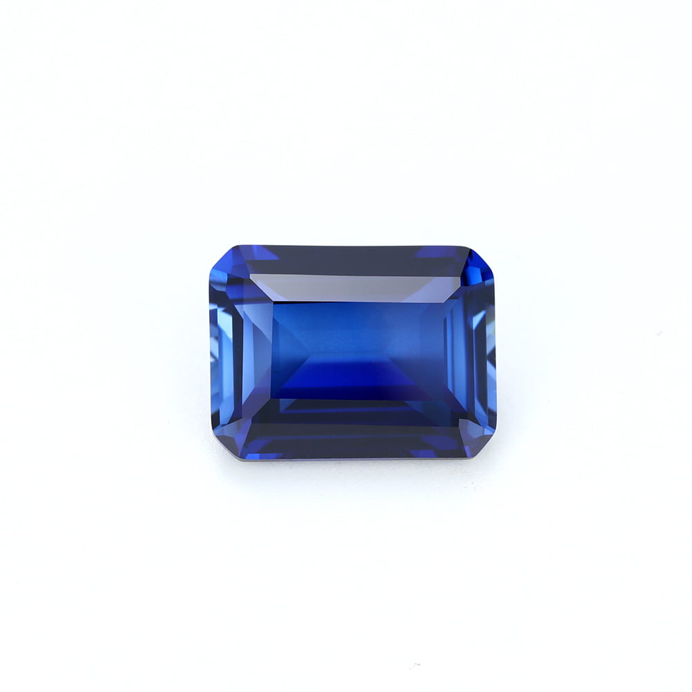 30 Carat Emerald Cut Lab Grown Sapphire Loose Stone