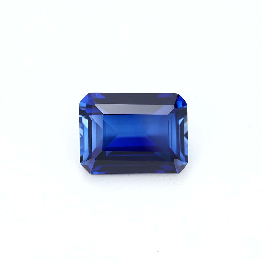30 Carat Emerald Cut Lab Grown Sapphire Loose Stone