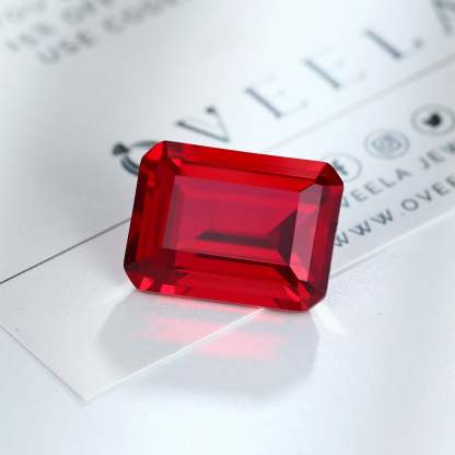 30 Carat Emerald Cut Lab Grown Ruby Loose Stone （Custom-made for Paul  in the Ga）