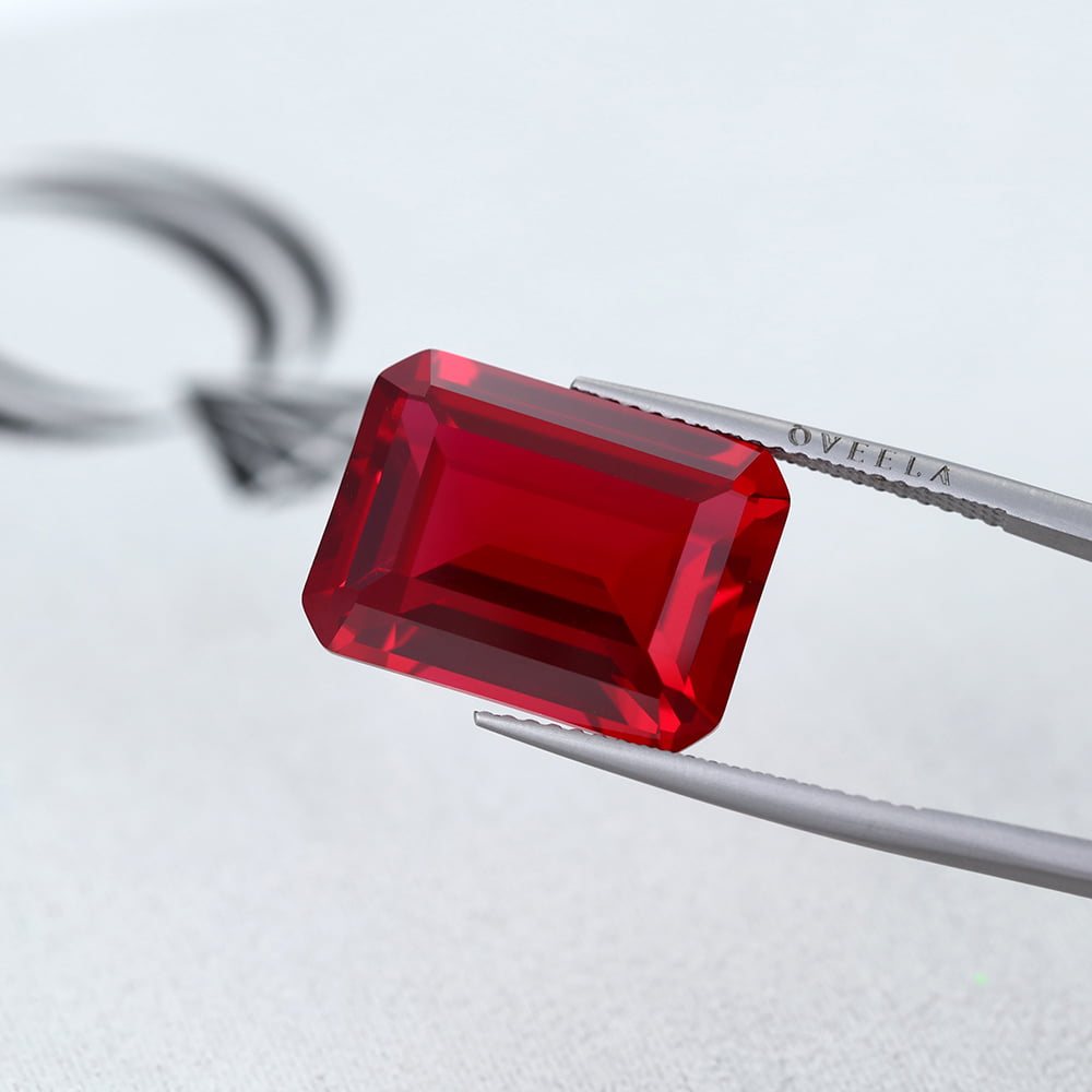 30 Carat Emerald Cut Lab Grown Ruby Loose Stone （Custom-made for Paul  in the Ga）