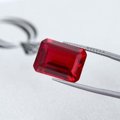 30 Carat Emerald Cut Lab Grown Ruby Loose Stone （Custom-made for Paul  in the Ga）