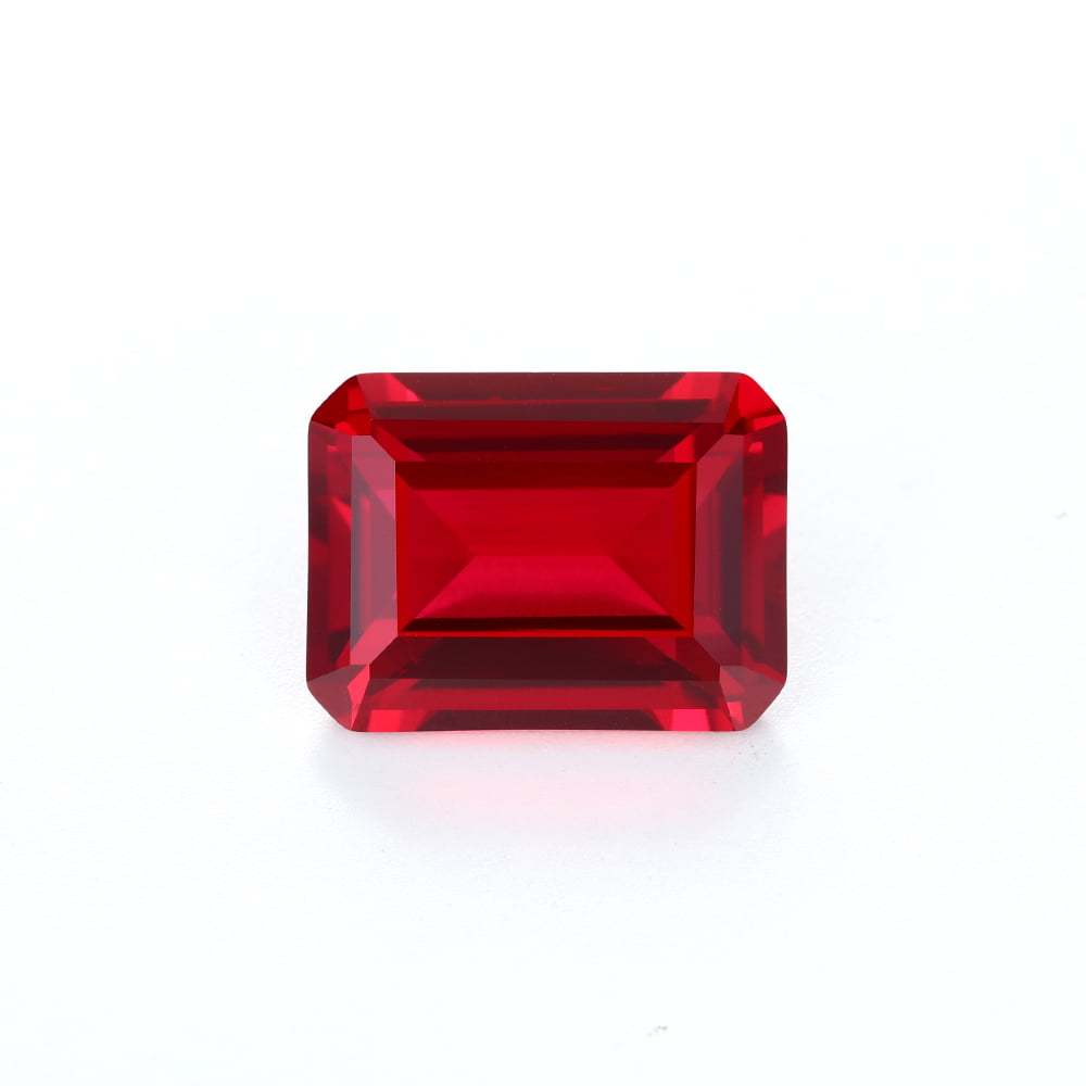 30 Carat Radiant Cut Lab Grown Ruby Loose Stone