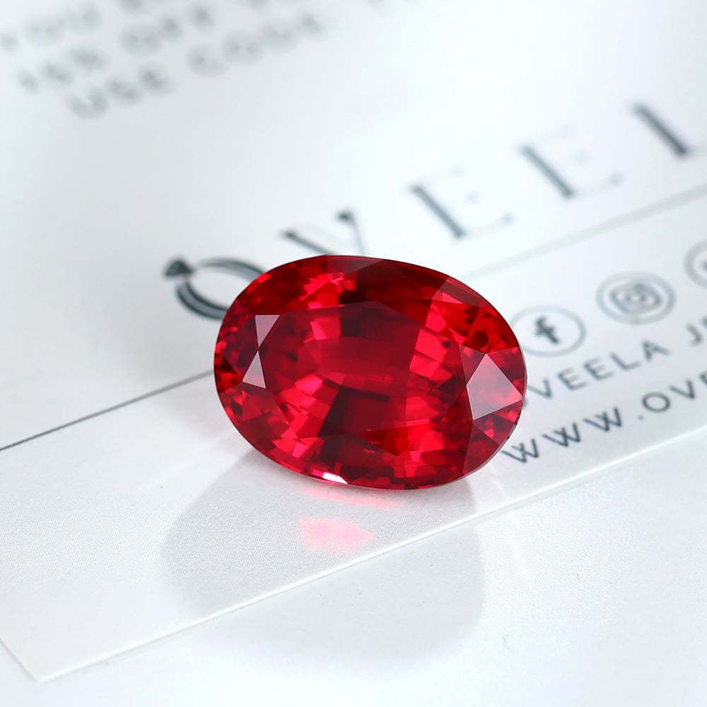 67 Carat Oval Cut Lab Grown Ruby Loose Stone (2)