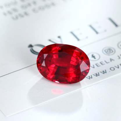 67 Carat Oval Cut Lab Grown Ruby Loose Stone (2)