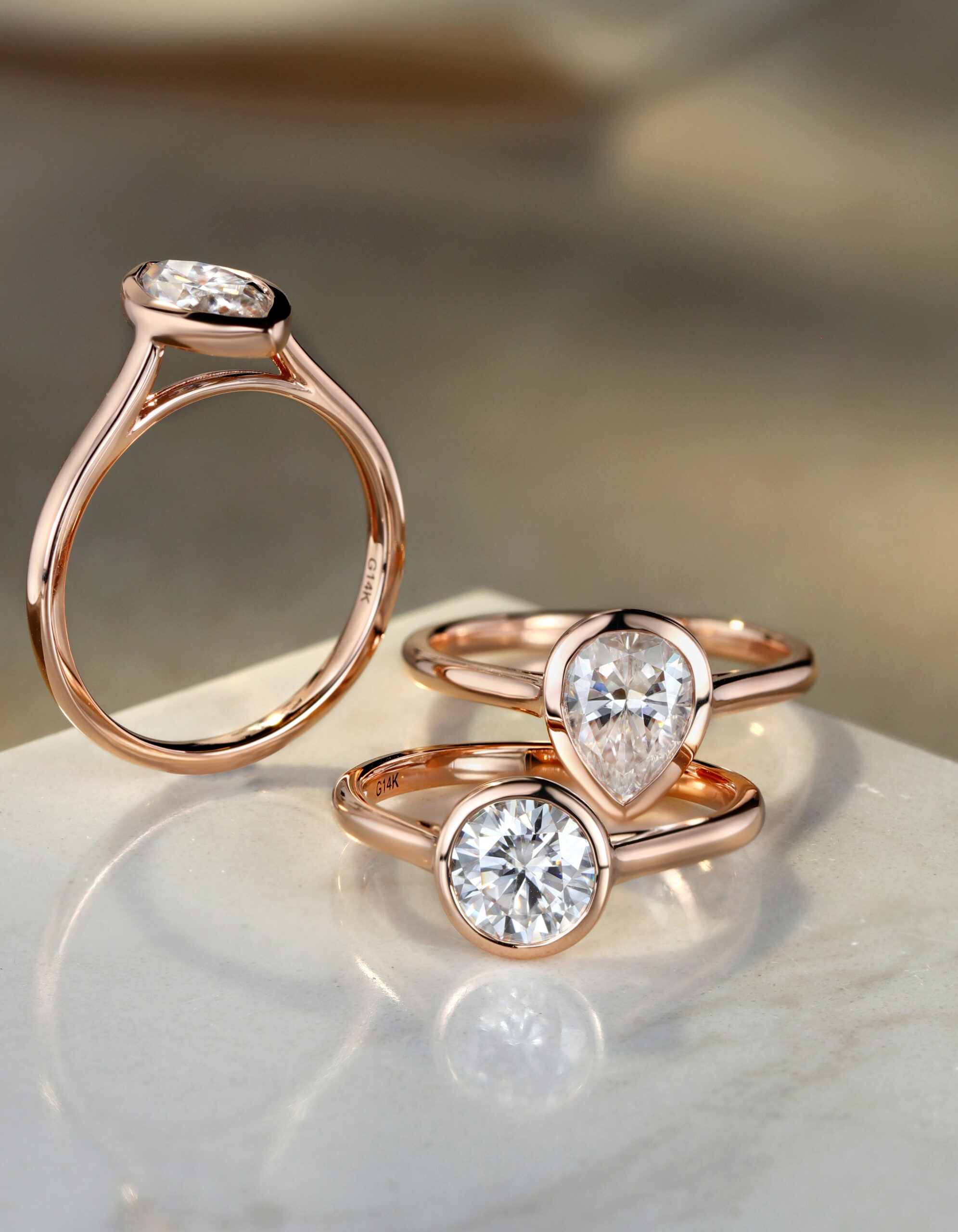 Moissanite Ring Set