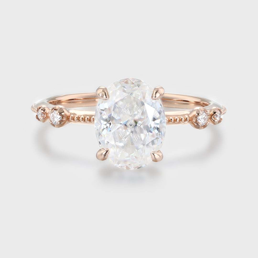 Oval Crushed ice Cut