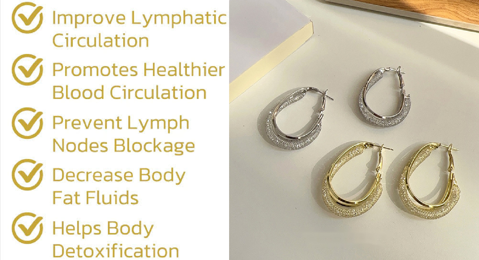 Histone Lymphatic fashion Oval Earrings（Limited Time Discount 🔥 Last Day）-WAIOLTD