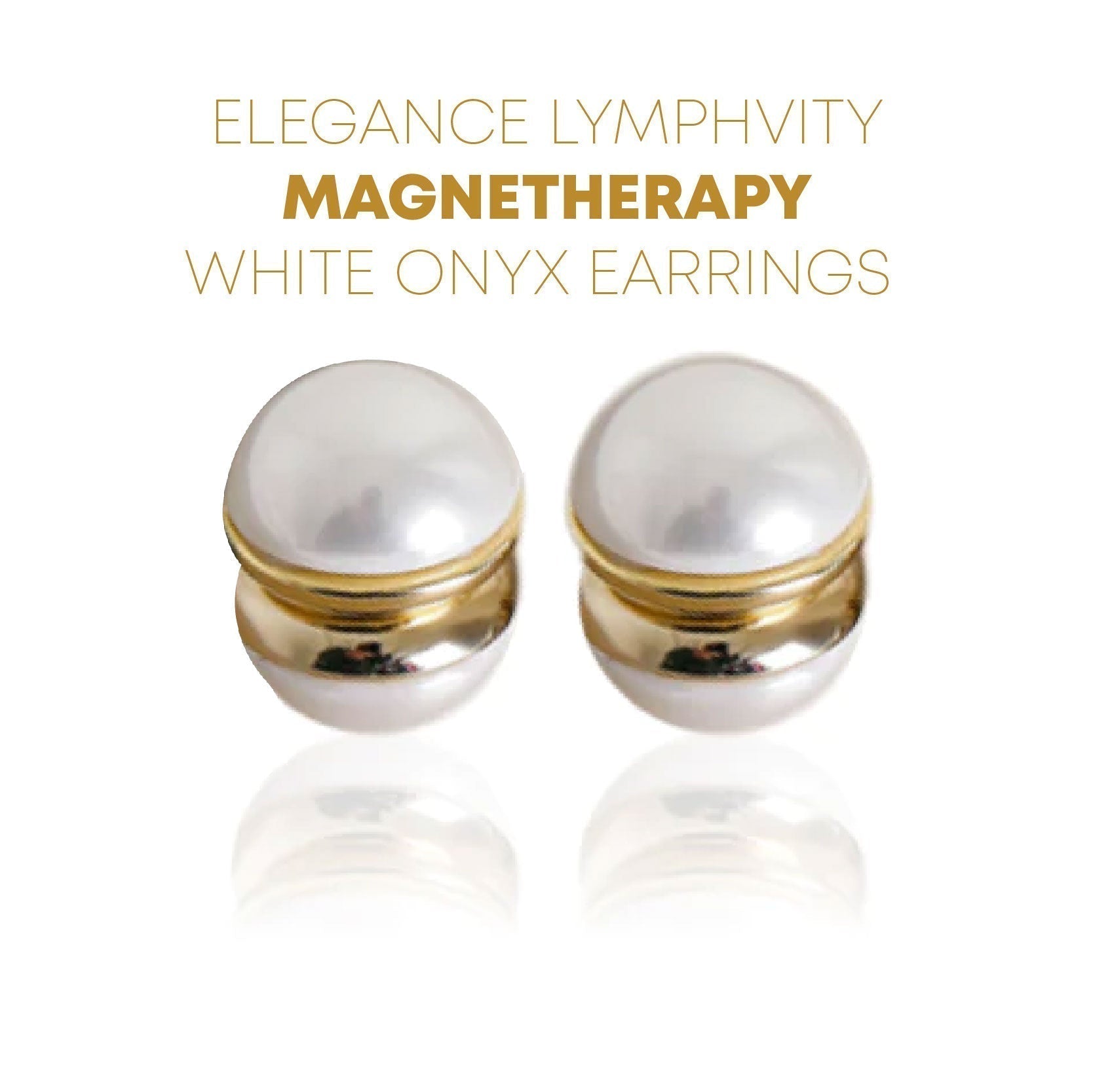 🔥LAST DAY SALE-80% OFF)Histone Elegance Lymphvity MagneTherapy White Onyx Earrings-WAIOLTD