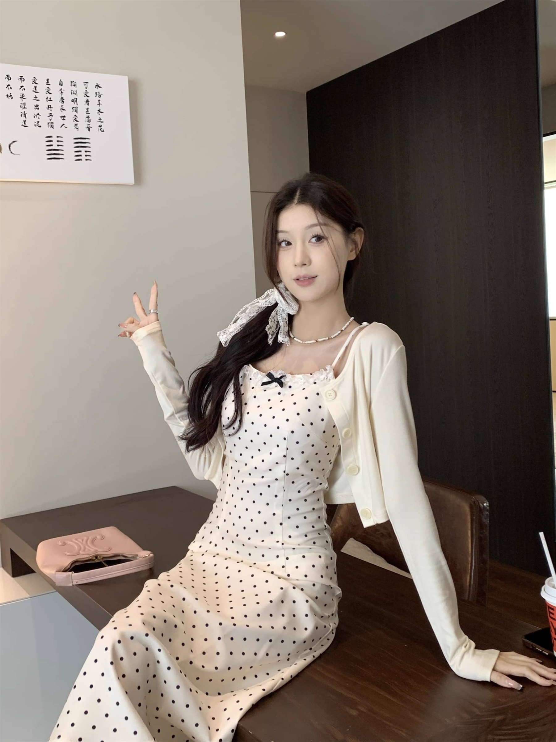 French Polka Dot Dress