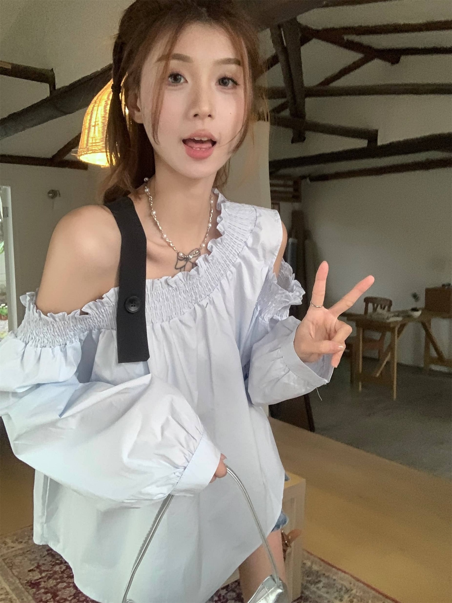 Earth Off Shoulder Summer Long Sleeve