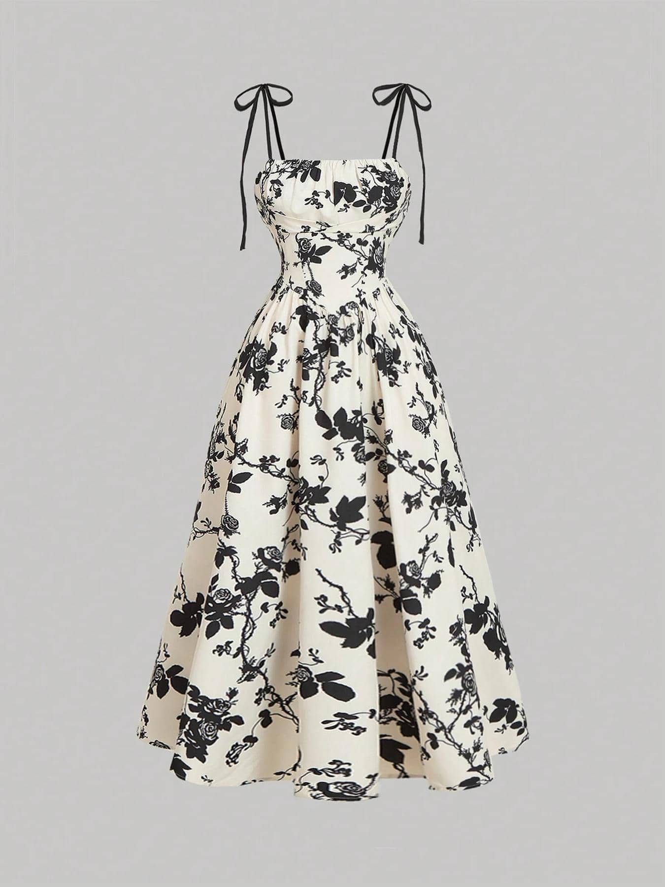 Floral Strapless Dress