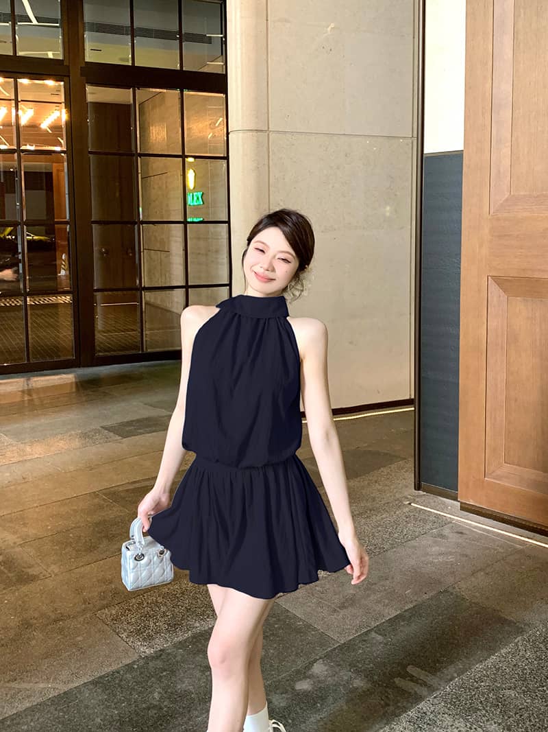 Halter Top and Skirt Set