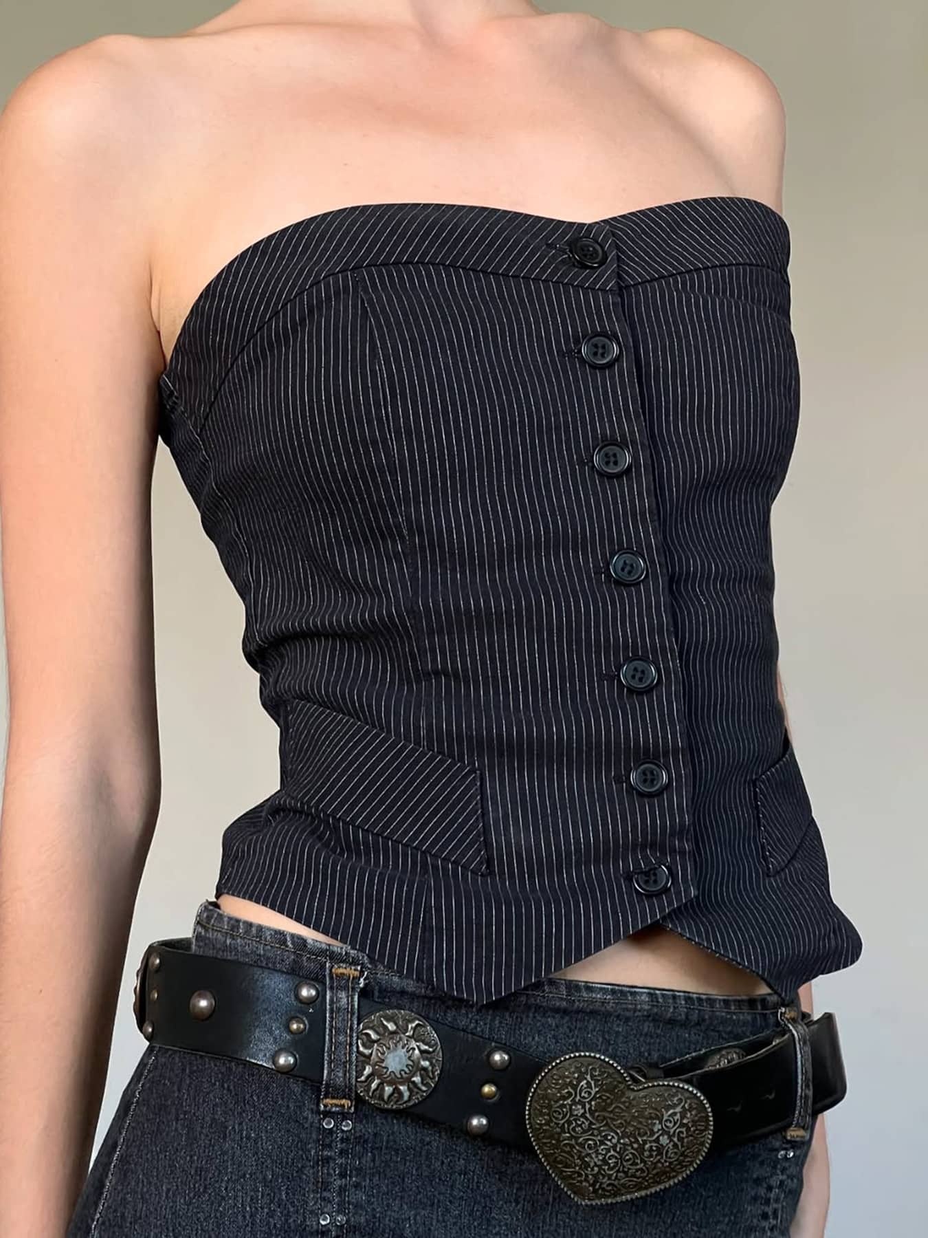 Off-Shoulder Bustier Top