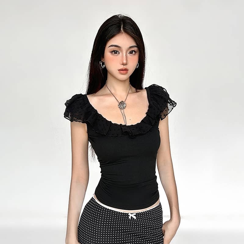 Ruffle Off-Shoulder Top