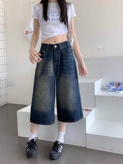 Vintage washed jeans