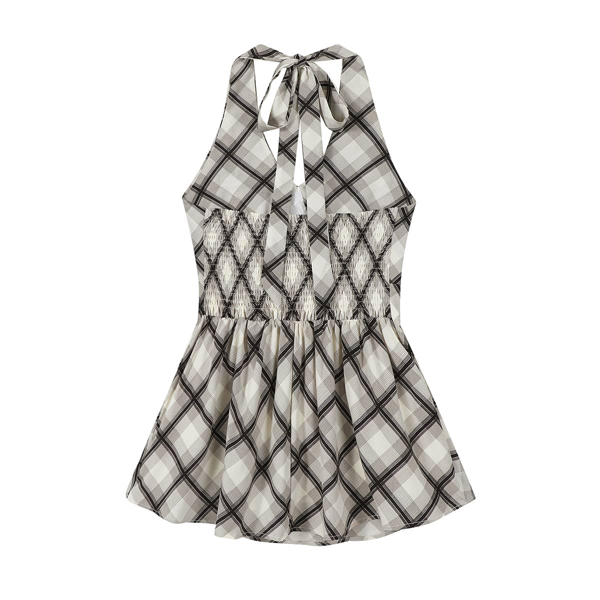 Floral Print Halter Neck Dress