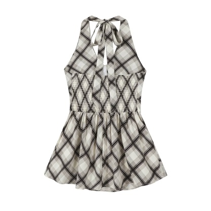 Floral Print Halter Neck Dress