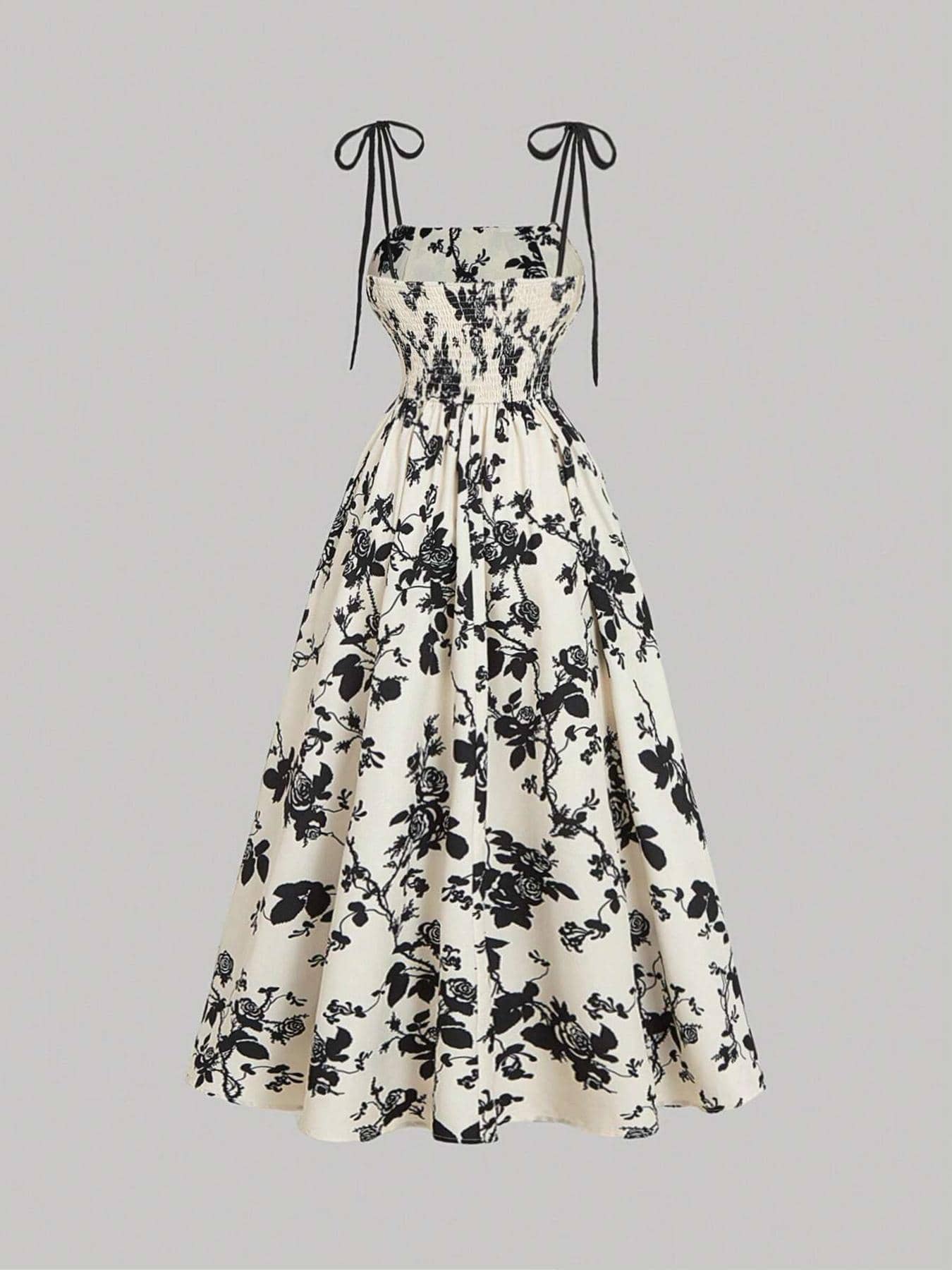 Floral Strapless Dress