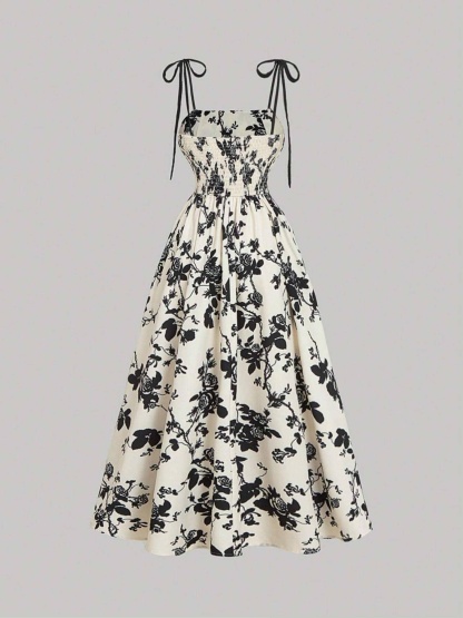 Floral Strapless Dress