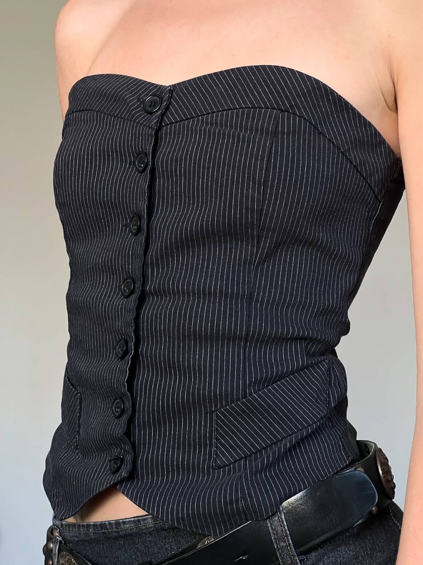 Off-Shoulder Bustier Top