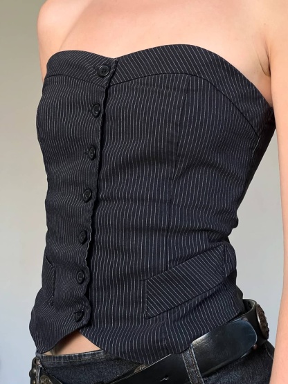 Off-Shoulder Bustier Top