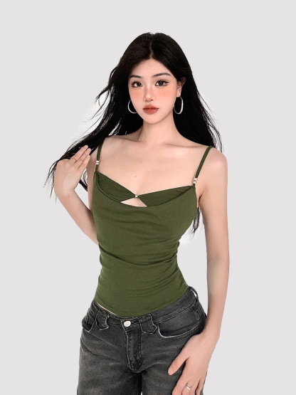 Cutout Beaded Camisole