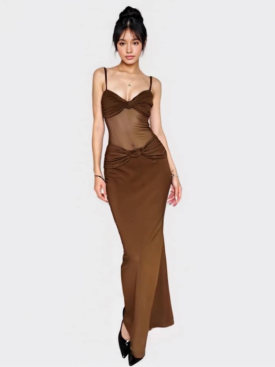 Knotted Mesh Mermaid Dress