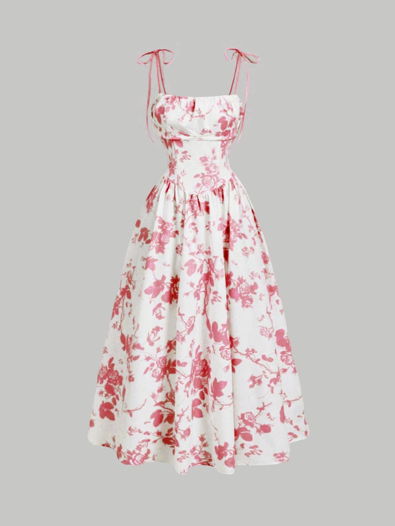 Floral Strapless Dress | LUNMUL