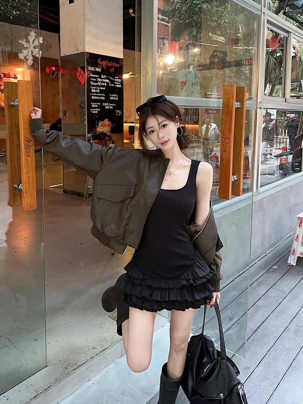 Sweet Ruffle Sleeveless Dress