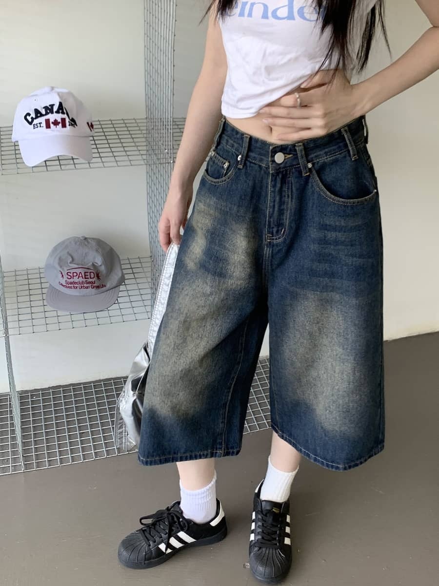 Vintage washed jeans