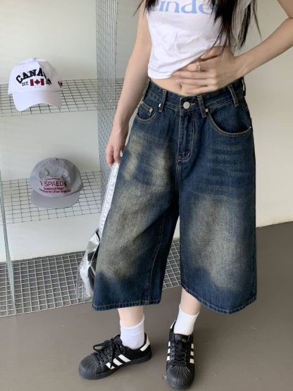 Vintage washed jeans