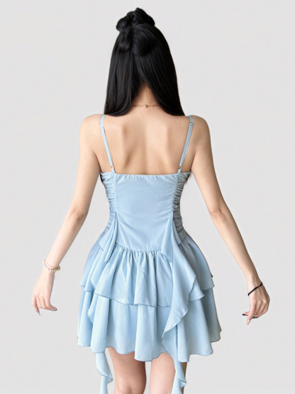 Asymmetric Ribbon Dress